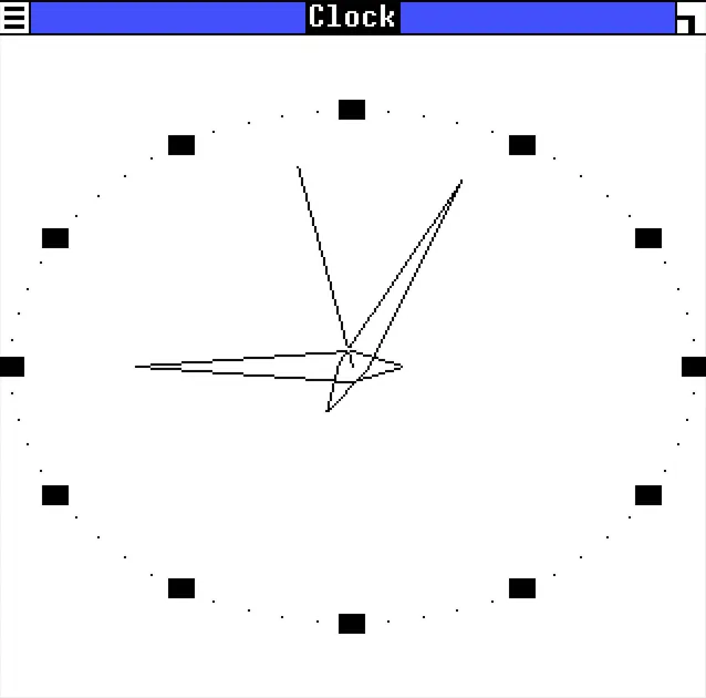 Windows 1.0 Clock