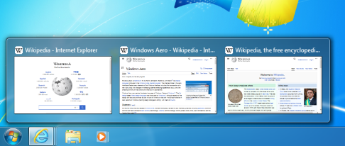 Windows 7 Thumbnail Preview