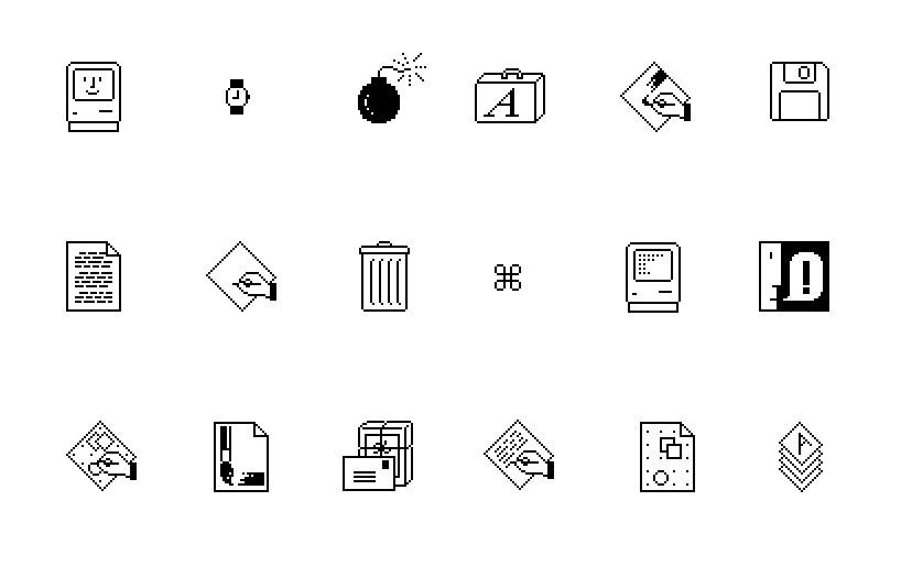 Macintosh System 1 Icons