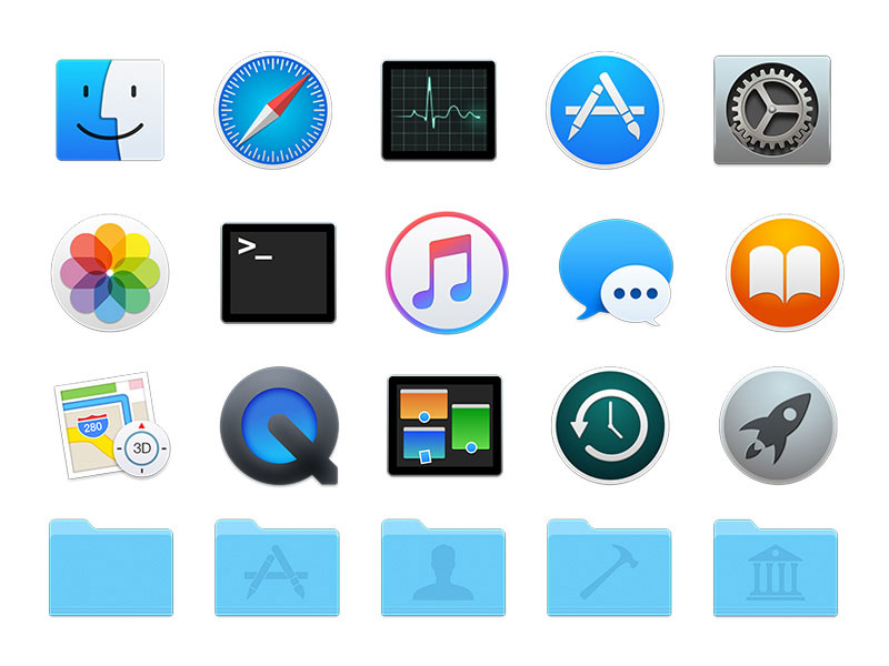 OS X 10.10 Icons