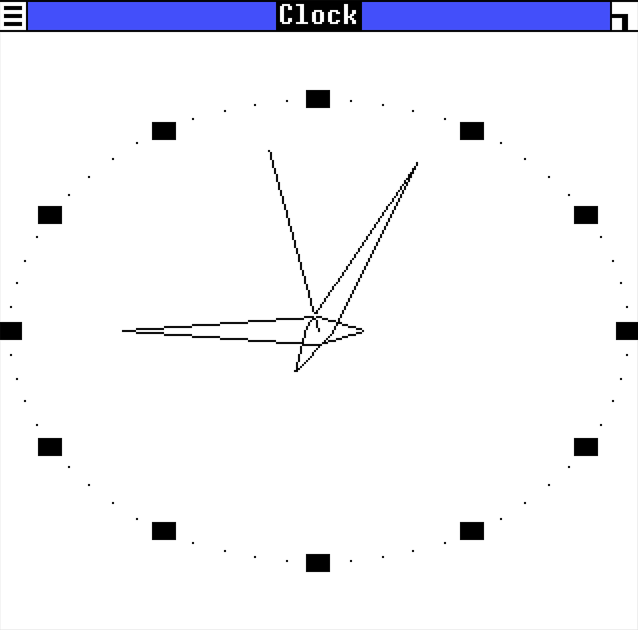 Windows 1.0 Clock